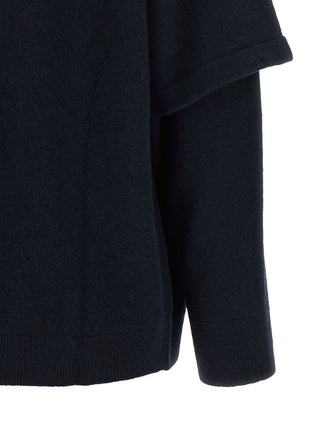 Blue Merino Wool Cardigan