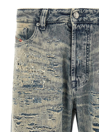 Blue Cotton Relaxed Fit Jeans