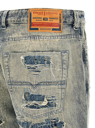 Blue Cotton Relaxed Fit Jeans
