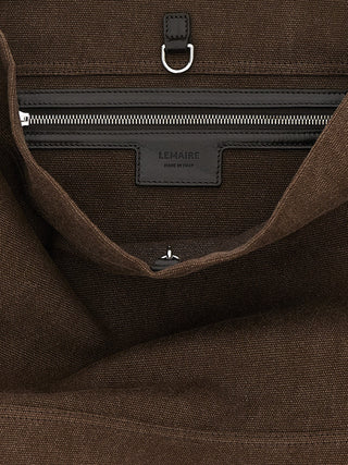 Brown Cotton Handbag