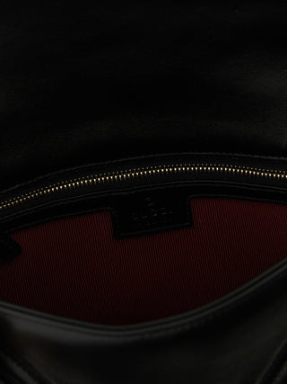 Black Lamb Leather Shoulder Bag