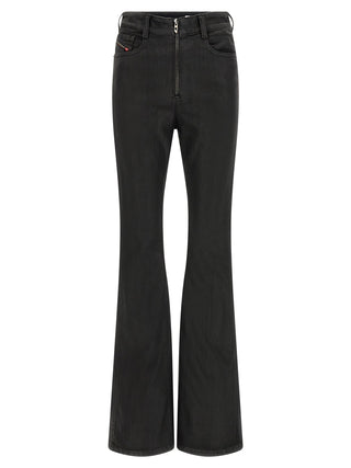 Black Cotton Slim Fit Jeans