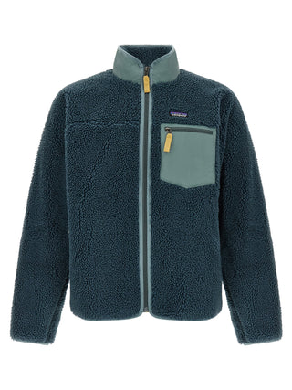 Blue Polyester Shell Jacket