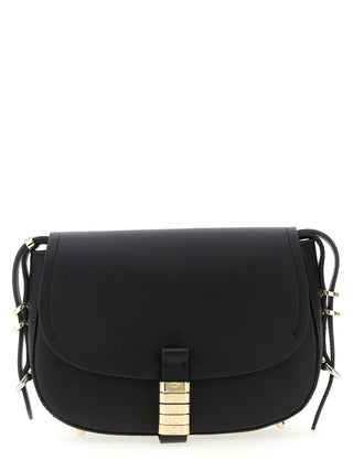 Black Calfskin Crossbody Bag