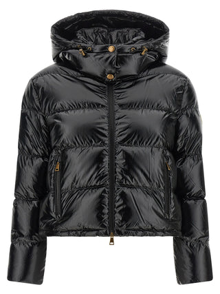 Black Polyamide Full-Length Jacket