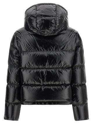Black Polyamide Full-Length Jacket