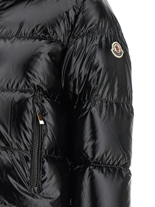 Black Polyamide Full-Length Jacket