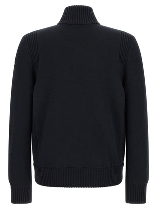 Blue Polyester Cardigan
