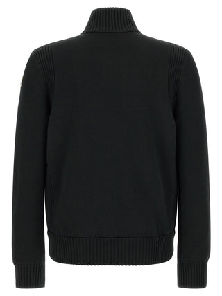 Black Polyester Cardigan