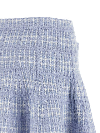 Blue Cotton Long Skirt