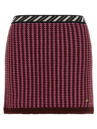 Multicolor Virgin Wool Long Skirt