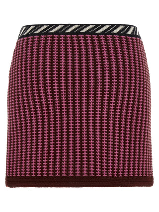 Multicolor Virgin Wool Long Skirt