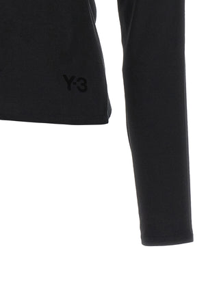 Black Cotton Long Sleeve T-Shirt