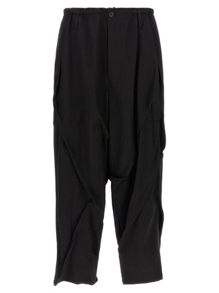 Black Wool Casual Pants