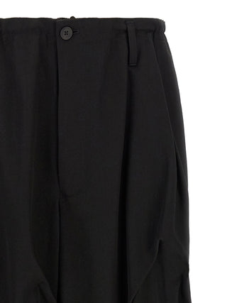 Black Wool Casual Pants