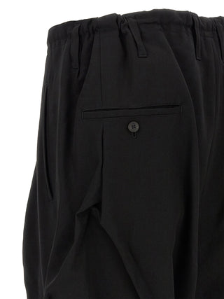 Black Wool Casual Pants