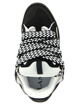 Bicolor Calfskin Chunky Sneakers