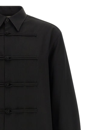 Black Wool Blouse