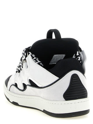 Bicolor Calfskin Chunky Sneakers