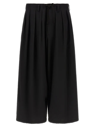 Black Wool Casual Pants