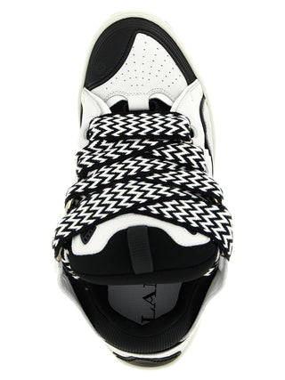 Bicolor Calfskin Chunky Sneakers