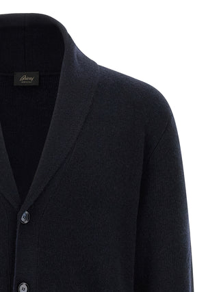 Blue Cashmere Cardigan
