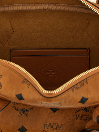 Brown Polyethylene Shoulder Bag