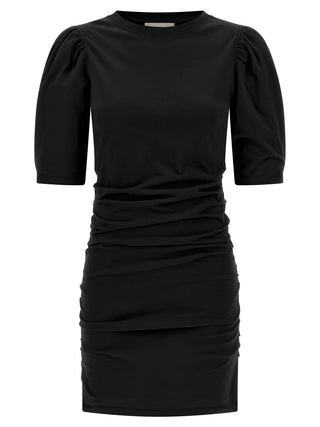 Black Cotton Short Dress