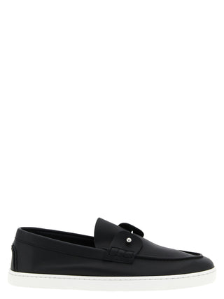 Black Calfskin Slip-On Loafers