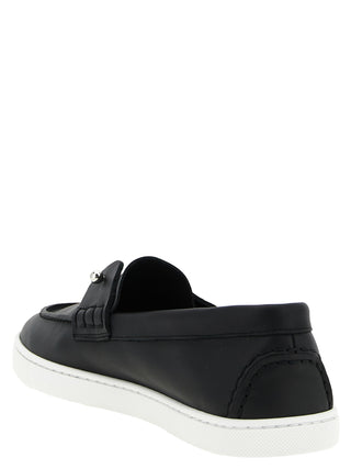Black Calfskin Slip-On Loafers
