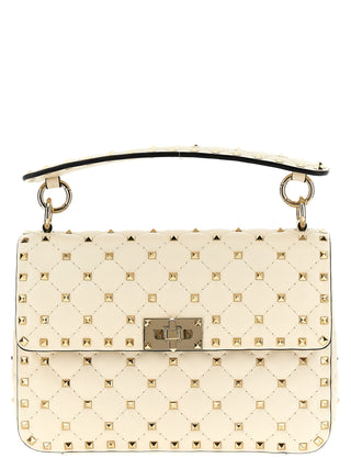 White Lamb Leather Shoulder Bag