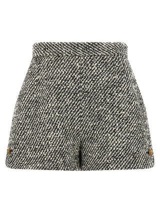 Bicolor Virgin Wool Bermuda Shorts