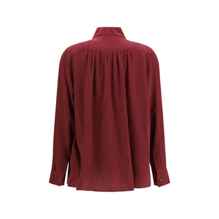 Bordeaux Silk Blouse