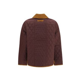 Bordeaux Polyester Full-Length Jacket