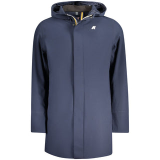 Blue Polyester Men's Jacket