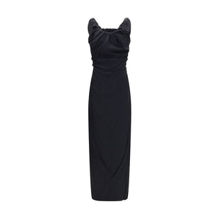 Black Viscose Casual Dress