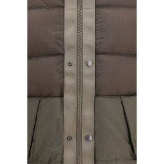 Bicolor Polyamide Full-Length Jacket