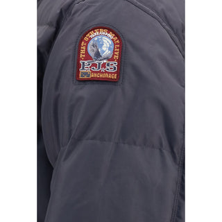 Gray Polyamide Full-Length Jacket