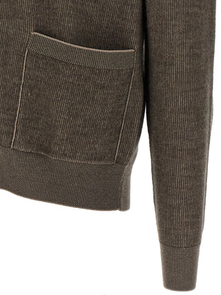 Brown Cashmere Cardigan
