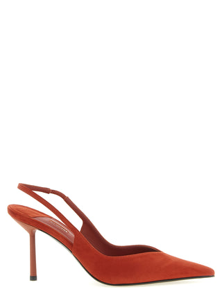 Blue Lambskin High Heel Pumps