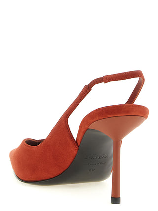 Blue Lambskin High Heel Pumps