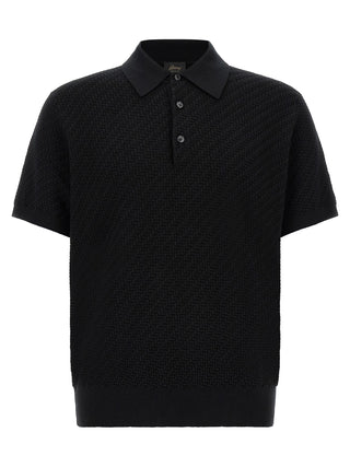 Black Cotton Polo Shirt