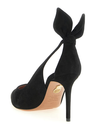 Black Calfskin High Heel Pumps