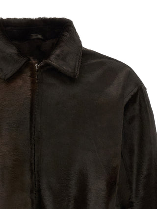 Brown Calfskin Leather Jacket