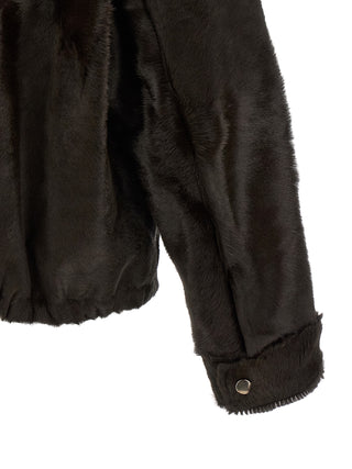 Brown Calfskin Leather Jacket
