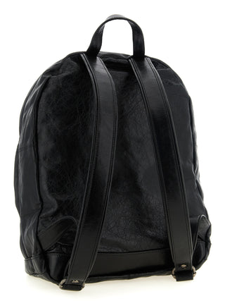 Black Lamb Leather Backpack