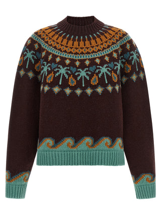 Brown Virgin Wool Cardigan