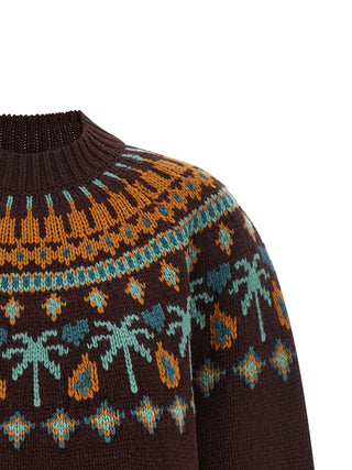 Brown Virgin Wool Cardigan
