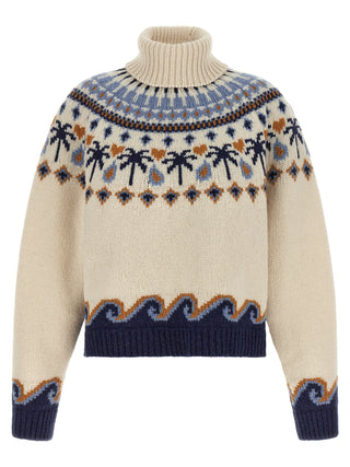 Multicolor Virgin Wool Cardigan