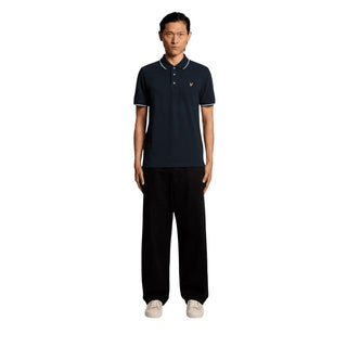 Blue Cotton Polo Shirt